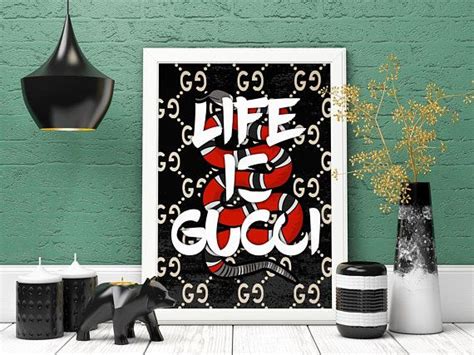 life is gucci painting|gucci print images.